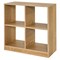 29 Inch Multi-Purpose Kids Storage Cabinet with Spacious Top and 4 Open Cubes for Toys and Books